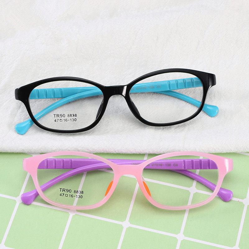 Retro Children'S Ultralight Glasses Frame Men and Women Baby Universal Comfortable Simple Silicone - MRSLM