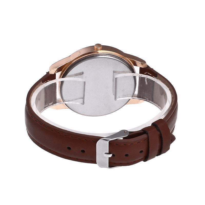 DENTON SIDPEGA Fashion Simple Leather Strap Men Quartz Watch - MRSLM