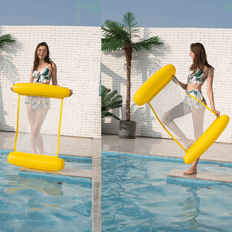 Swimming Inflatable Chair Floating Water Hammock Summer Swimming Pools Lounge Bed - MRSLM