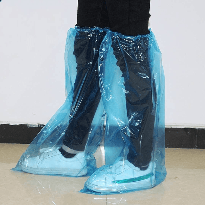 25 Pair Disposable Shoe Cover PVC Waterproof PVC Rainproof Protection Unisex Boots Covers Shoes Accessories - MRSLM