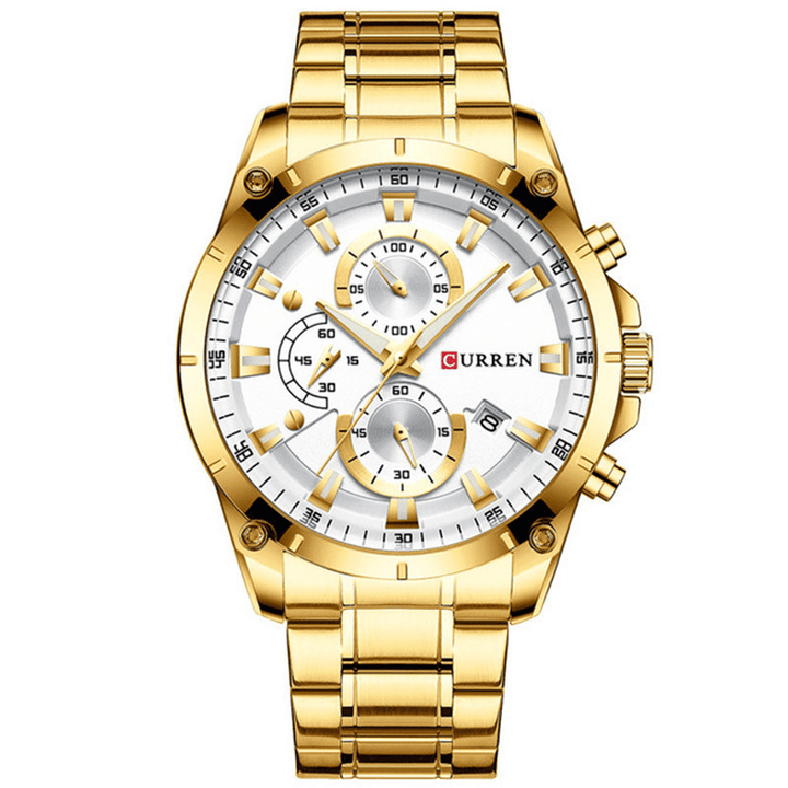 CURREN 8360 Multifunction Business Style Men Wrist Watch Luminous Display Quartz Watches - MRSLM