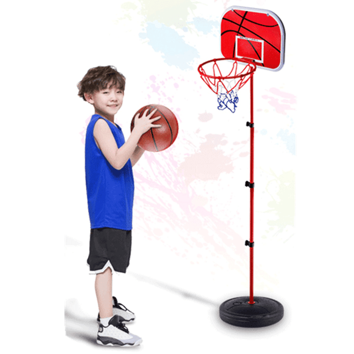 49-150Cm Adjustable Basketball Hoop Stand Basketball Backboard Mount Kids Toys Game with Basketball Air Pump - MRSLM