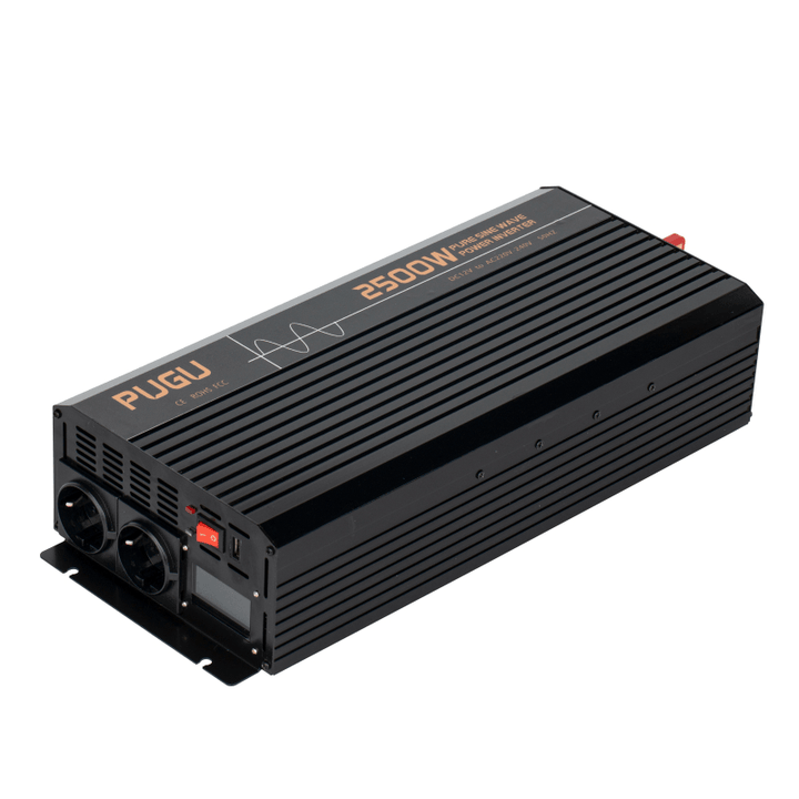 LCD 220V 50HZ Power Inverter 1600W/4000W/5000W/6000W 12V/24VDC to AC Pure Sine Wave Converter EU Socket - MRSLM