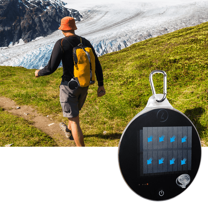 ZTARX Solar Camping Light Magnetic Hanging Lamp Tent Lantern USB Power Bank for Outdoor Hiking Travel - MRSLM