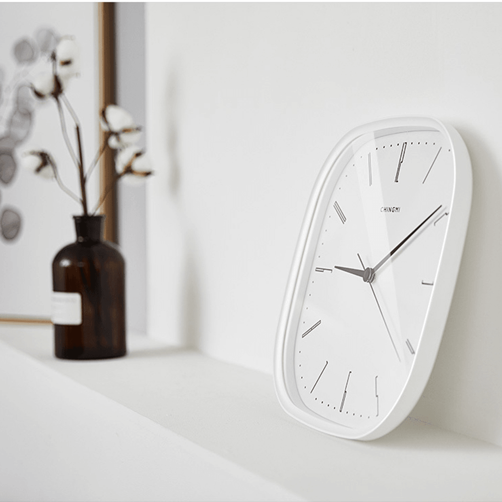 Chingmi Wall Clock Ultra Slient Precise Simple Design Style White Clock Home Decor from Xiaomi Youpin - MRSLM