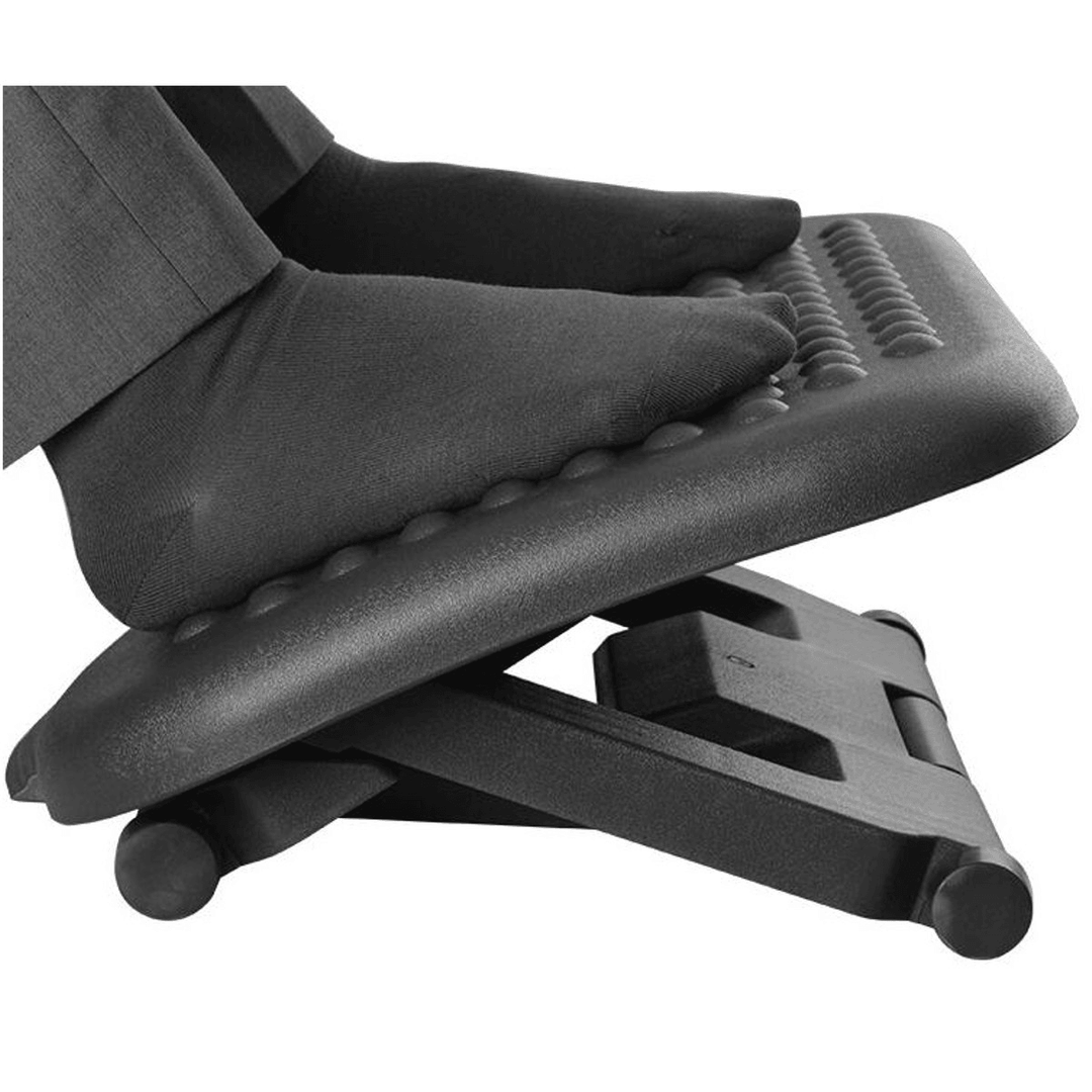 Adjustable Tilting Footrest under Desk Ergonomic Office Foot Rest Pad Footstool Foot Pegs - MRSLM