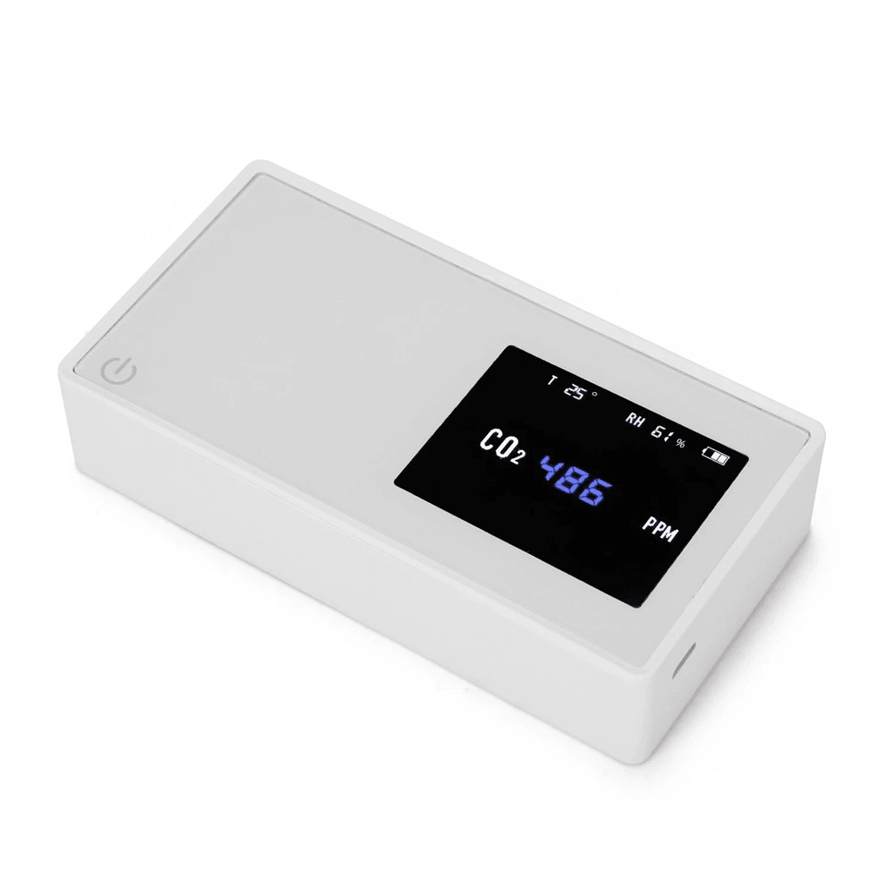Household Air Quality Detector CO2 Tester with Electricity Quantity Temperature Humidity Display - MRSLM