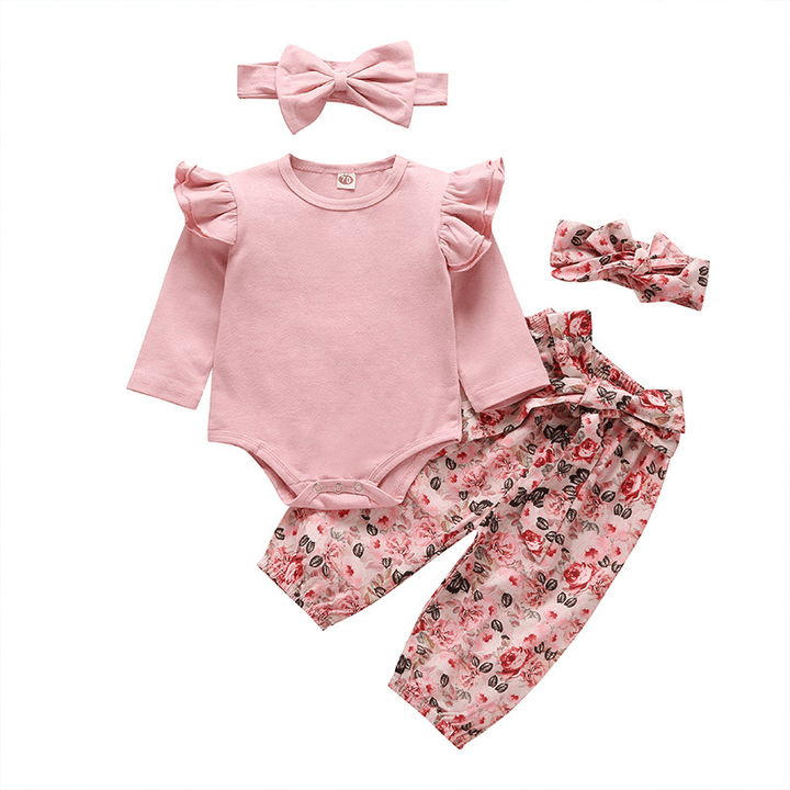 Romper Tide Clothes Printing Outing Clothes Baby Girl Set - MRSLM