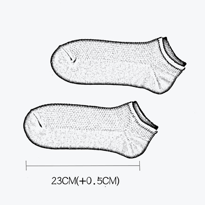 Men Summer Breathable Anti-Skid Invisible Boat Socks - MRSLM