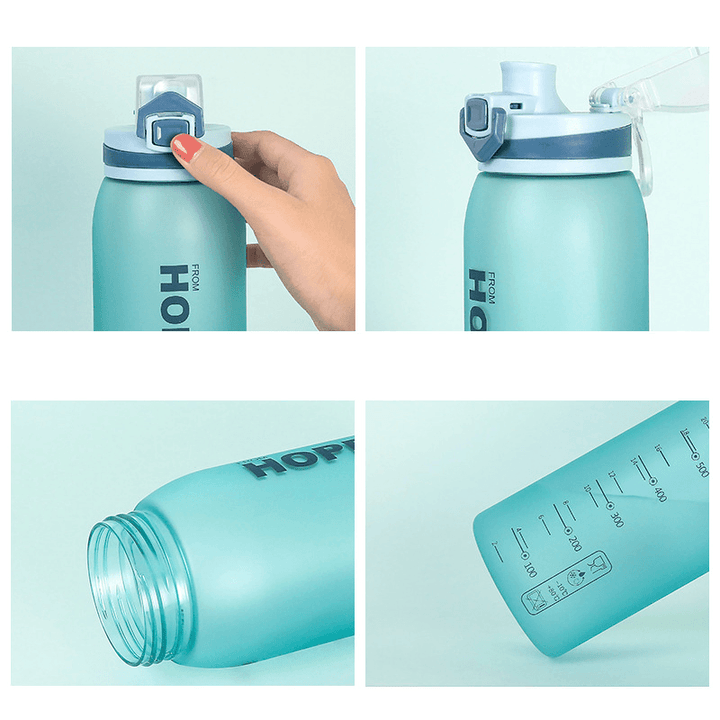 DILLER 31Oz 900ML Tritan BPA Free Water Bottles with Leak-Proof Lock Portable Large Capacity Outdoor Sport Drink Kettle - MRSLM