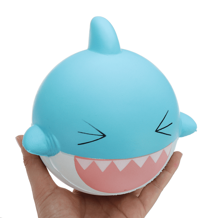 Squishyfun Shark Squishy 15Cm Jumbo Licensed Slow Rising Soft with Packaging Collection Gift - MRSLM