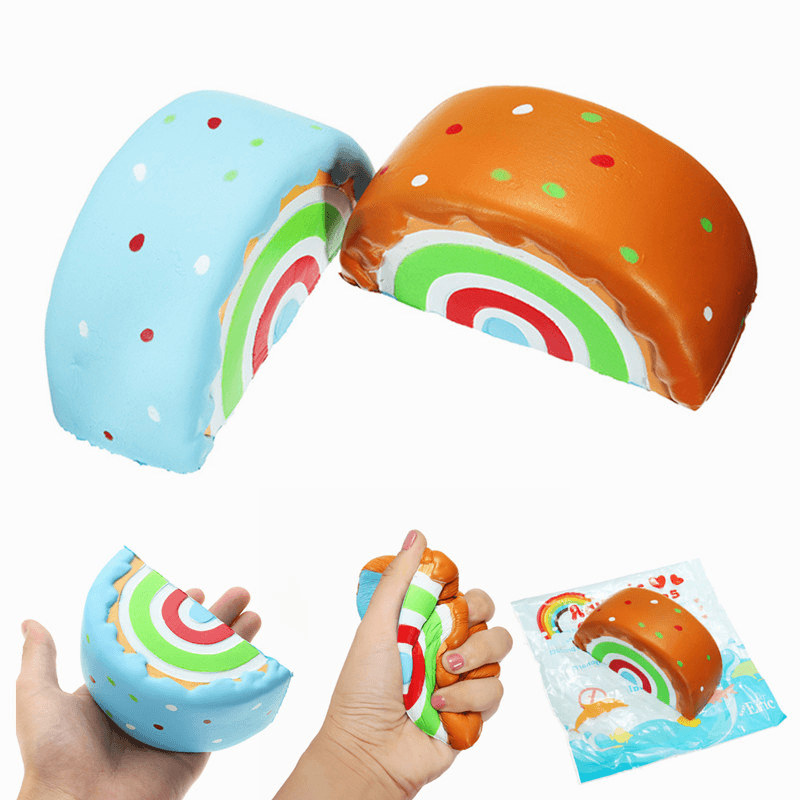 Eric Squishy Rainbow Cake 10Cm Slow Rising Original Packaging Collection Gift Decor Toy - MRSLM