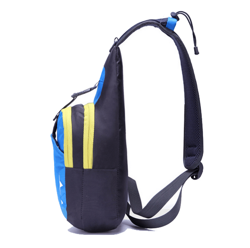 Men Women Nylon Waterproof Crossbody Bag Outdoor Sport Casual Chest Bag - MRSLM