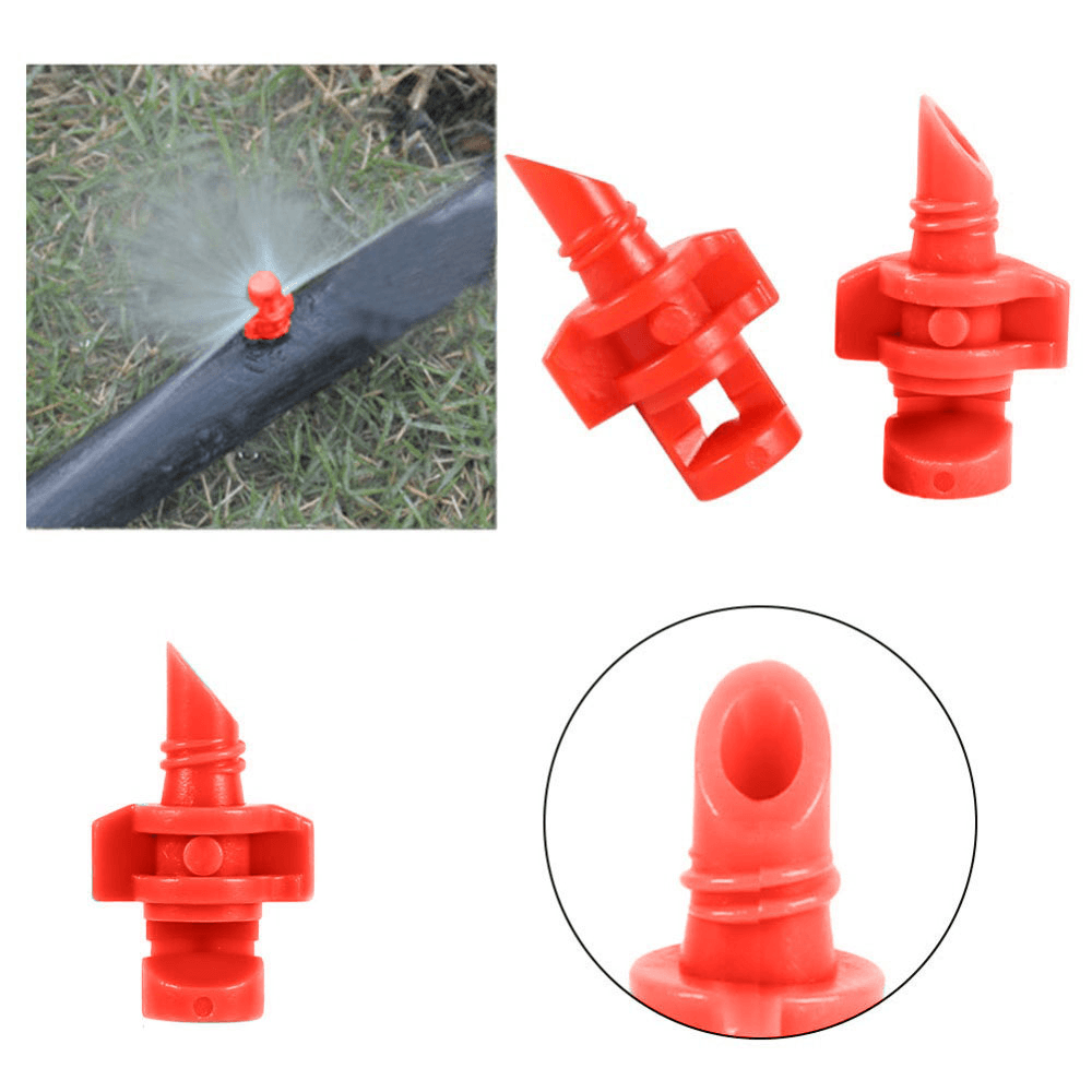 30Pcs Micro Garden Lawn Water Spray Misting Nozzle Sprinkler Supply Refraction Atomized Sprinkle Plastic 360 Degree Refractive Sprinkler Atomization Sprayer Garden Micro Irrigation Greenhouse Watering - MRSLM