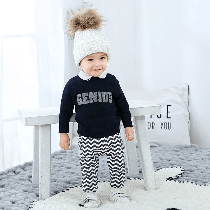 [Retail Not Less than 59] Baby Sweater Spring and Autumn Pullover Sweater Baby Top Spring Baby Clothing - MRSLM