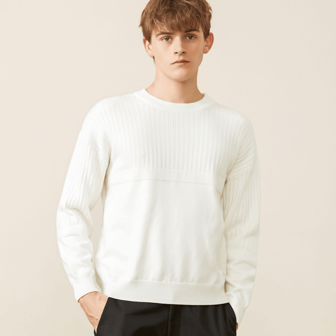 Youth Commuter All-Match round Neck Pullover Men'S Sweater - MRSLM