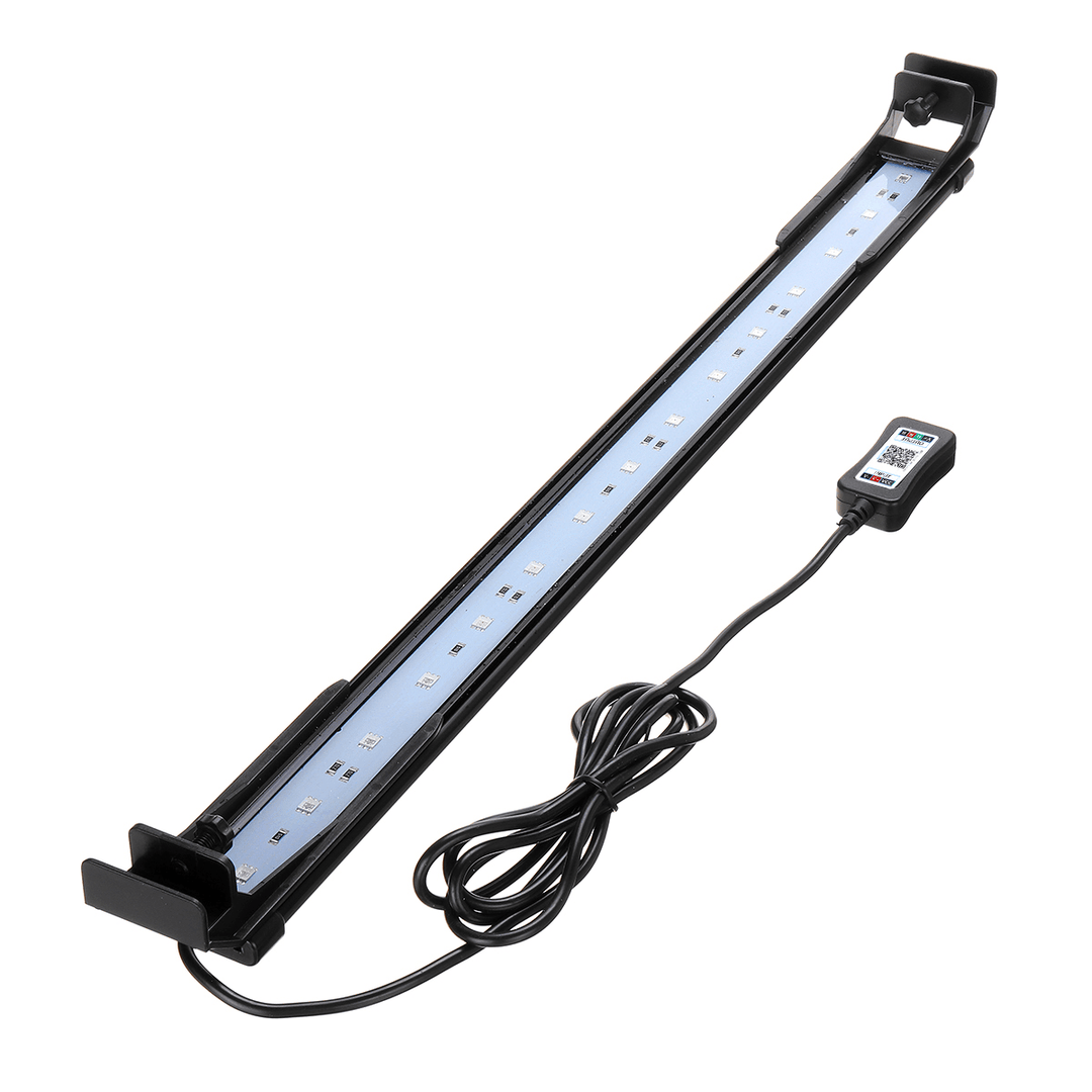 Dimmable 52CM 16W Bluetooth APP Controlled RGB LED Aquarium Lighting Adjustable Top Light Suitable for Aquarium/Fish Tank - MRSLM