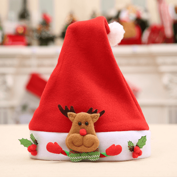Lovely Children Baby Christmas Santa Claus Hat Santa Claus Elk Snowman Festival Party Xmas Decoration - MRSLM