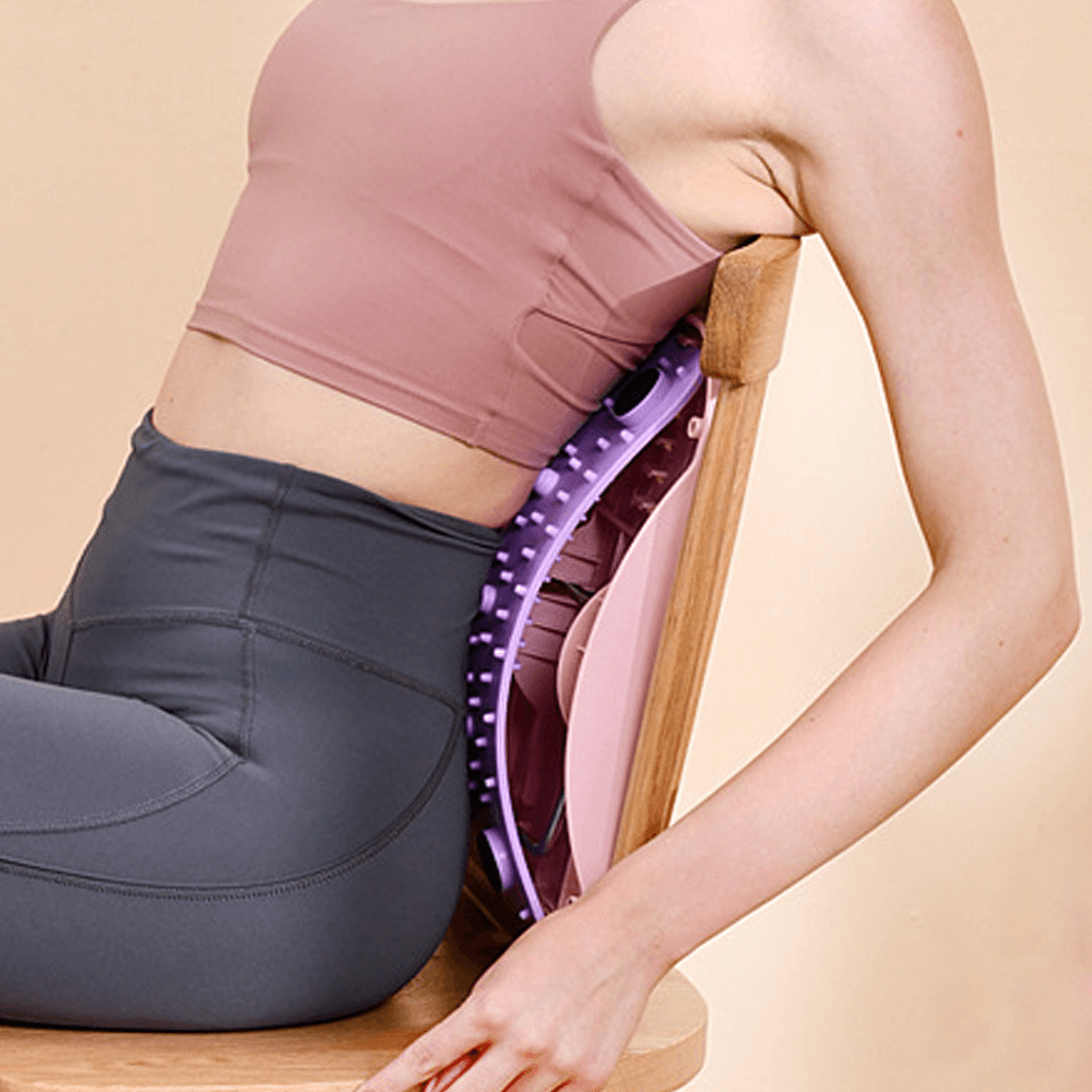KALOAD Multifunction Magnetic Massager 12 Gear Leg Muscle Stretching 7 Gear Neck Stretch Cervical Pillow Stand-Up Balancer Slimming Fitness with Tension Rope Pulley - MRSLM