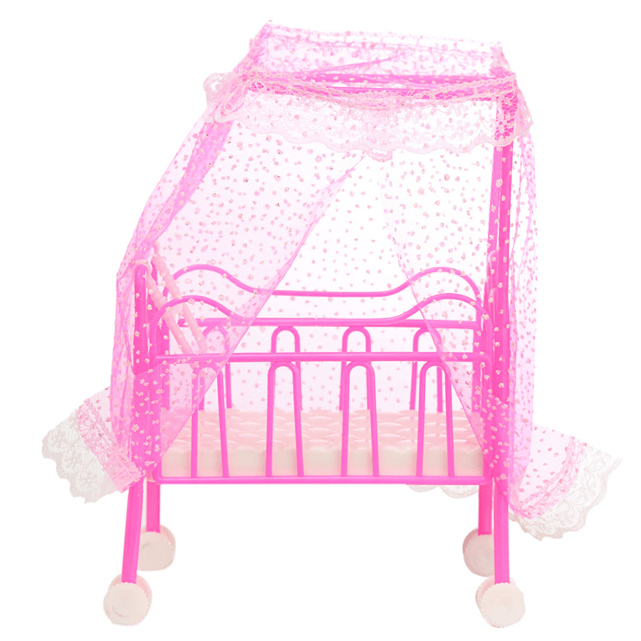 Dollhouse Furniture Infant Bed Room Set Toys for Doll - MRSLM