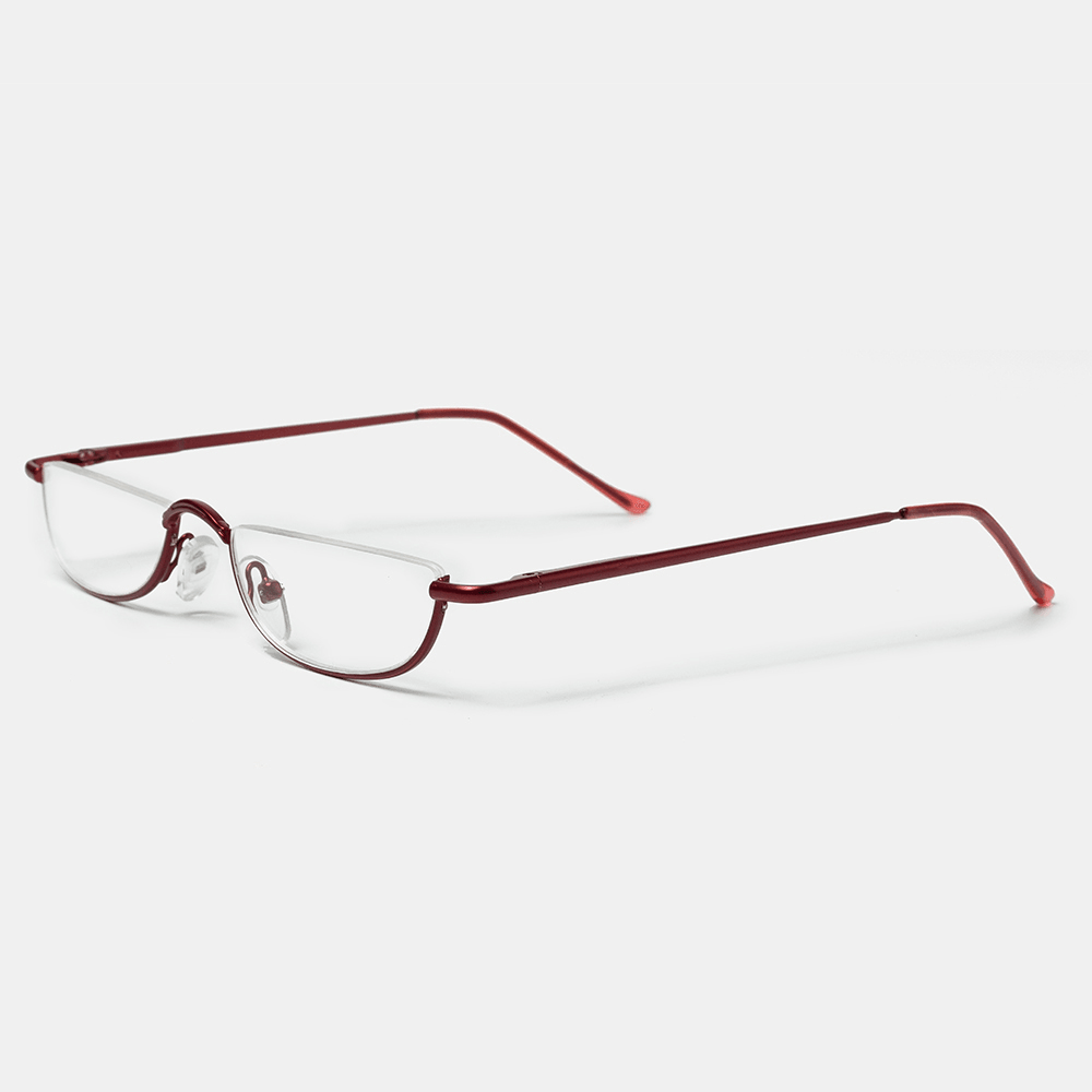 2 Color Half Frame Half Arc Frame Reading Glasses - MRSLM