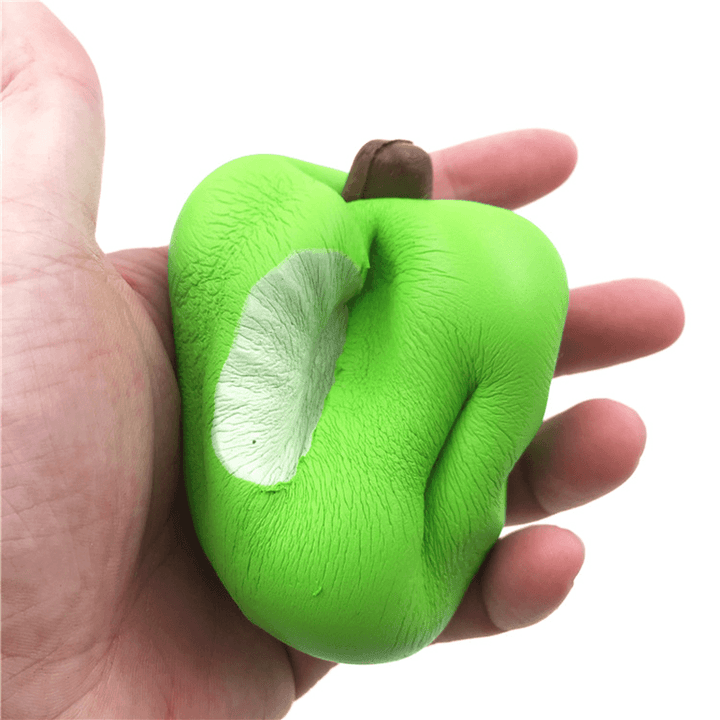 Sanqi Elan Simulation Cute Apple Soft Squishy Super Slow Rising Original Packaging Ball Chain Kid Toy - MRSLM