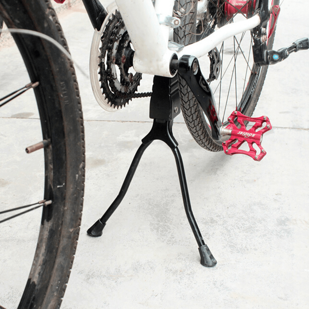 Double Leg Side Stand Bike Support Kick Kickstand Spring Center Bicycle Cycle Stand - MRSLM
