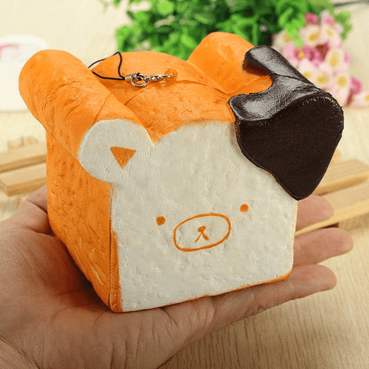 Squishy Toy 8 Seconds Slow Rising Super Soft Cute Fragrance Reality Touch Bear Toast Bread Decor - MRSLM