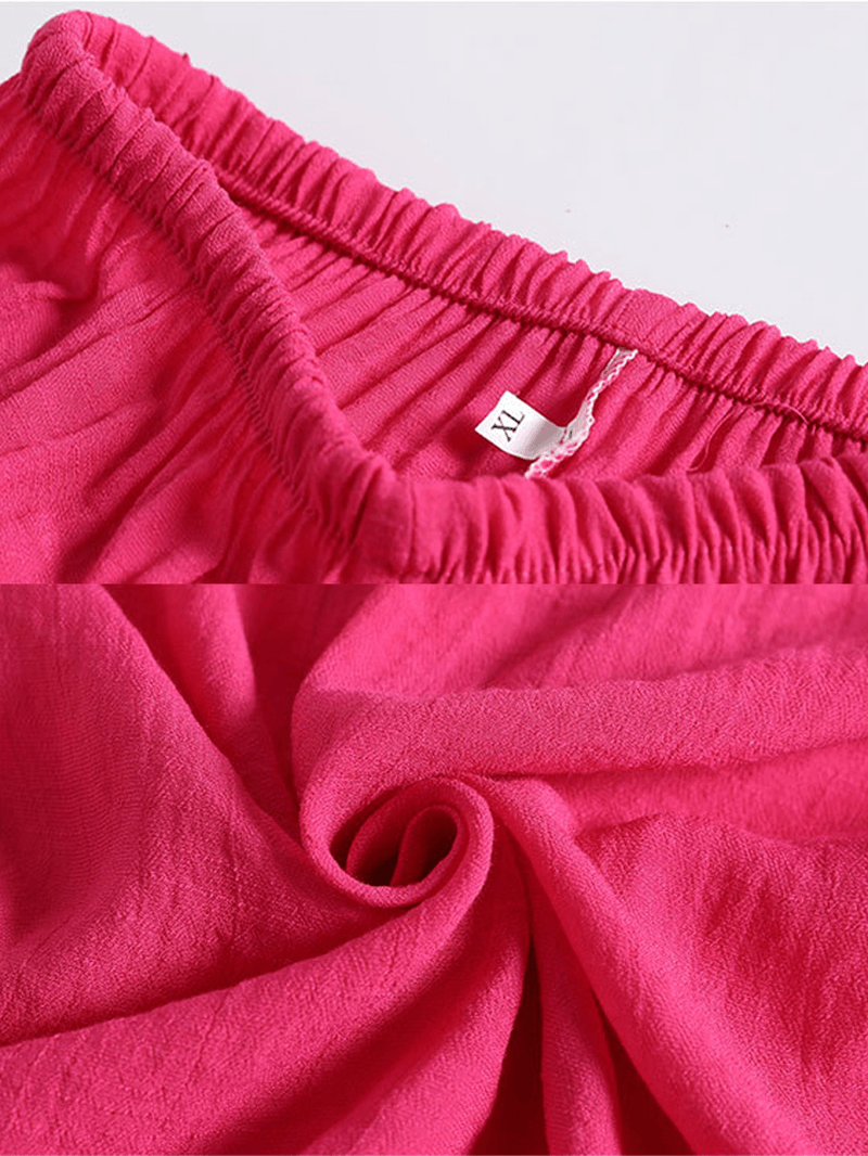 Plus Size Women Vintage Print Loungewear Cozy Loose Pajamas - MRSLM