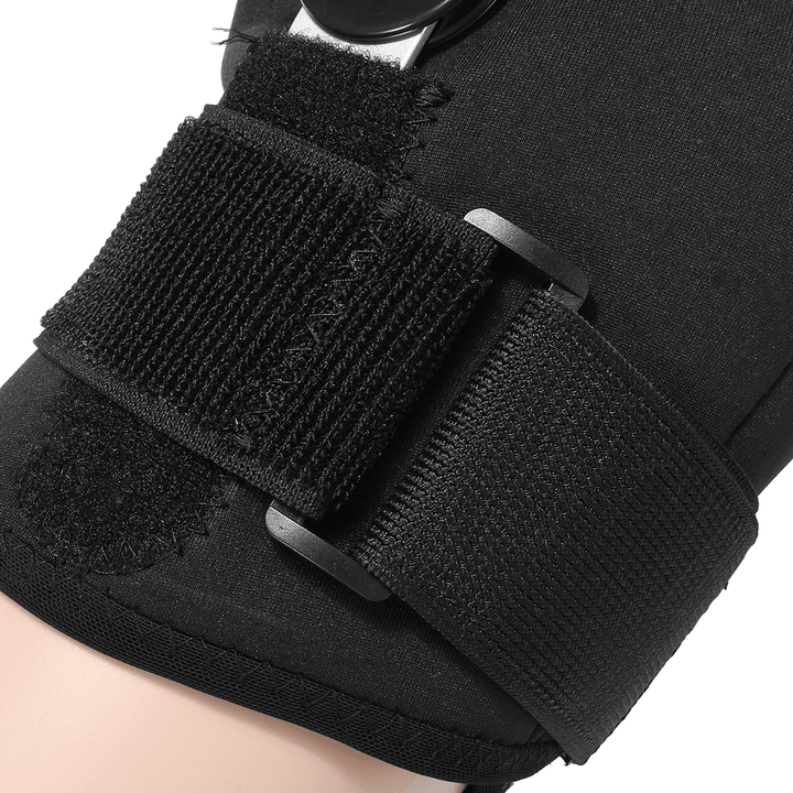 Double Hinged Full Knee Support Brace Pad Adjustable Aluminium Support Joint Protection - MRSLM