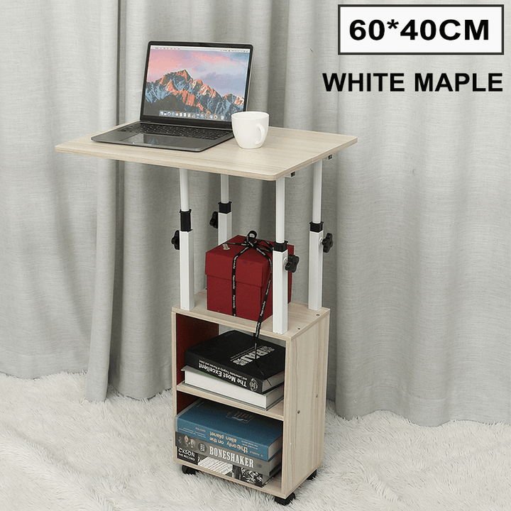 Bedside Table Movable Simple Small Table Bedroom Home Simple Student Lifting Dormitory Table for Home Office - MRSLM