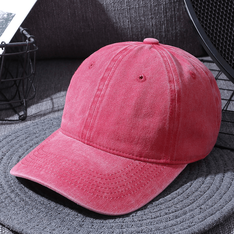 Washed Baseball Caps for Men and Women Outdoor Distressed Sun Hats Simple Caps - MRSLM