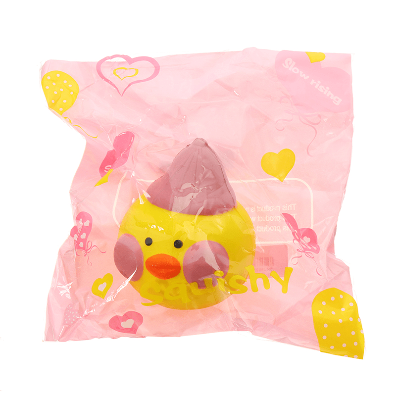 Yellow Duck Squishy 10*8.5*9Cm Slow Rising with Packaging Collection Gift Soft Toy - MRSLM