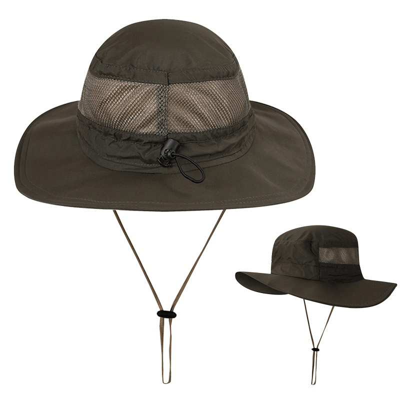 Men Women Sun UV Protection Quick-Drying Waterproof Visor Fishing Hat Travel Sport Mountaineering Fisherman Cap - MRSLM