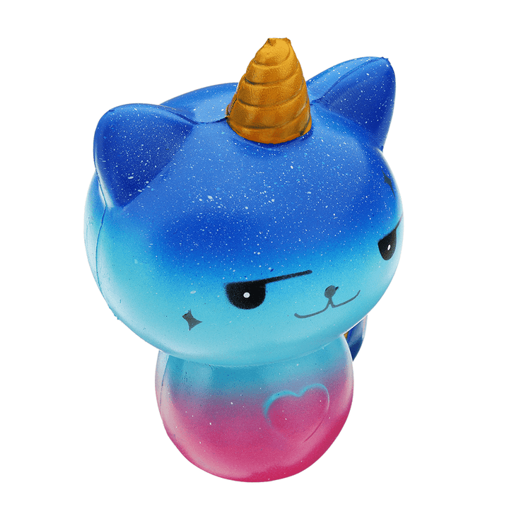 Galaxy Unicorn Cat Squishy 12*8.2CM Slow Rising Soft Collection Gift Decor Toy - MRSLM
