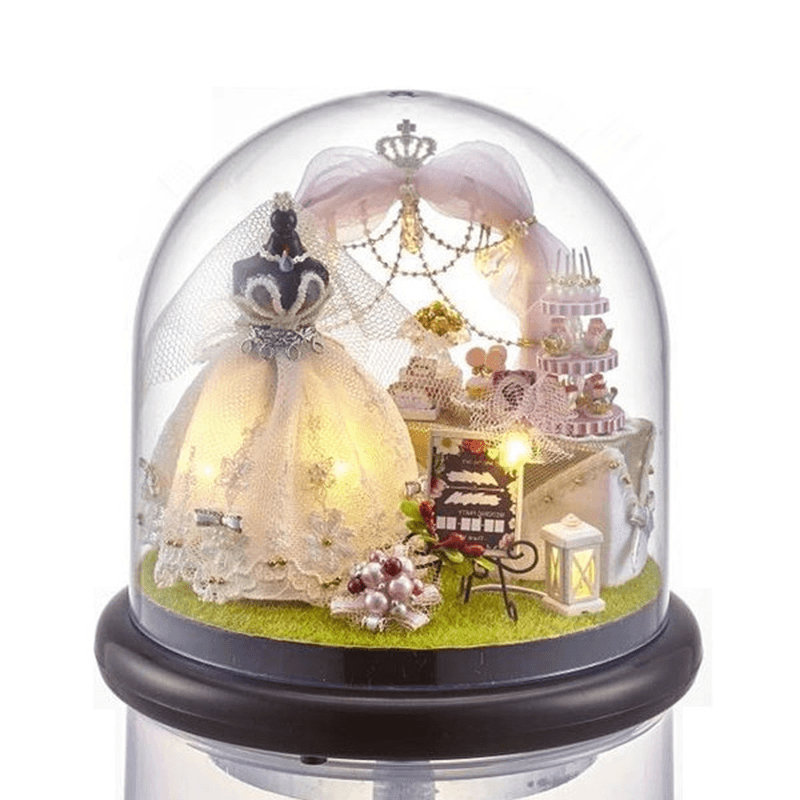 Cuteroom B-022 Love Forever DIY Dollhouse Miniature Kit Collection Gift with Light - MRSLM