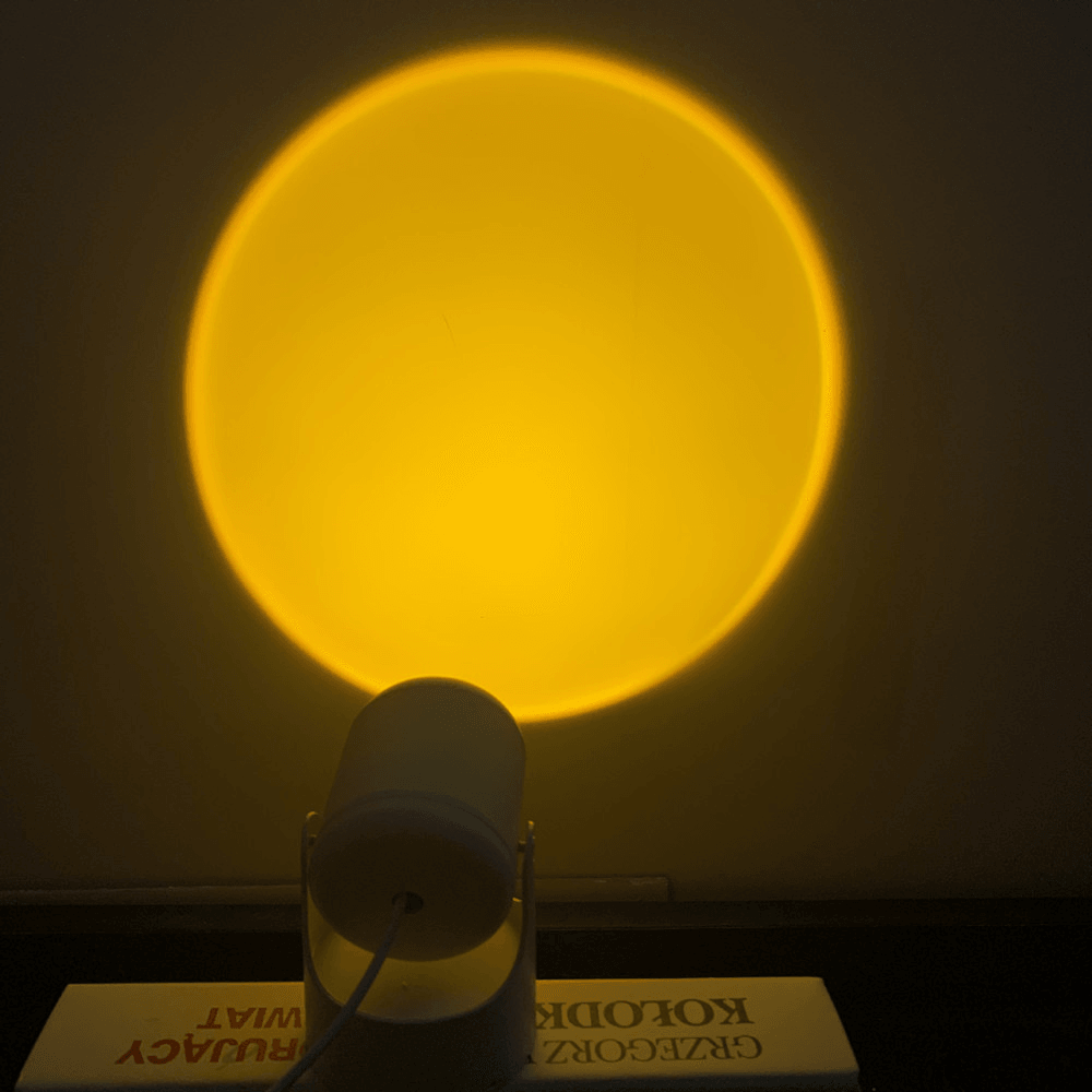 Sunset Projector Lamp Rainbow Atmosphere Led Night Light for Home Bedroom Coffee Shop Background Wall Decoration USB Table Lamp - MRSLM