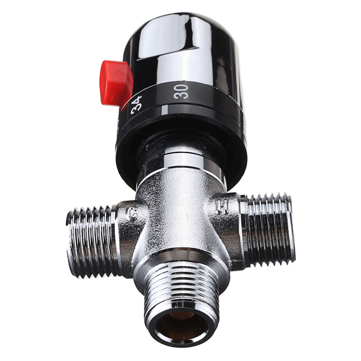 22Mm Hot Cold Water Thermostatic Mixing Valve 3 Way Adjust Temperature Control Valve - MRSLM
