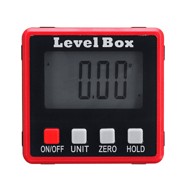 Digital LCD Protractor Gauge Angle Finder Bevel Laser Level Box Inclinometer Meter - MRSLM