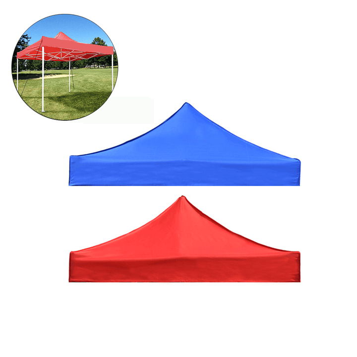 2X2M 420D Oxford anti UV Canopy Replacement Tent Top Cover Four Corner Awning Folding Roof Sunshade Cover for Camping Garden Patio Outdoor - MRSLM