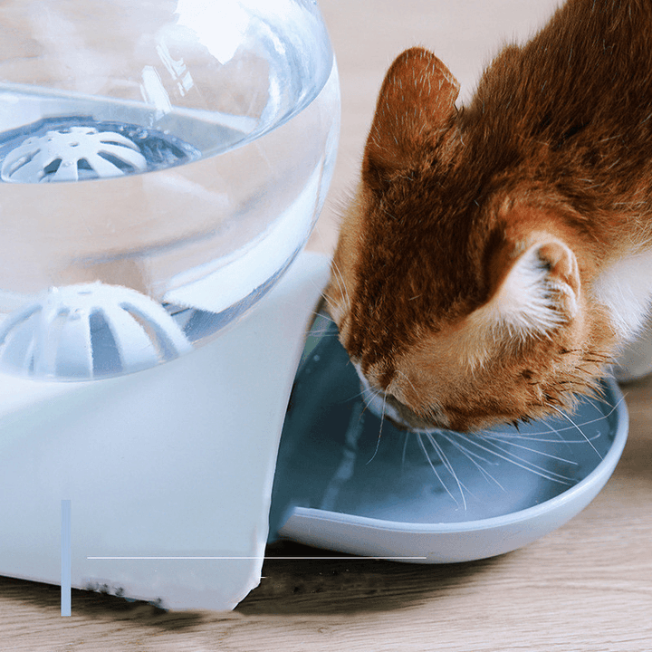 Mrosaa 2.8L Automatic Pet Water Dispenser Bowl Transparent Container Cat Dog Drinking Machine Feeder Supplies - MRSLM