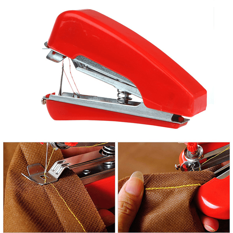 Honana WX-T32 Portable Hand-Held Mini Sewing Machine Clothes Fabric Pocket for DIY Needlework - MRSLM