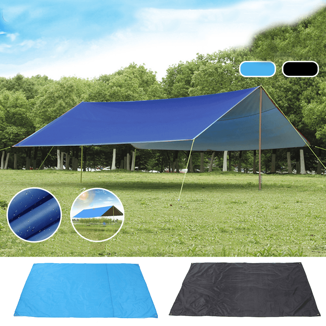 2.1X2M Multifunction Sunshade Awning Hammock Top Tent Camping Picnic Mat Outdoor Shelter - MRSLM