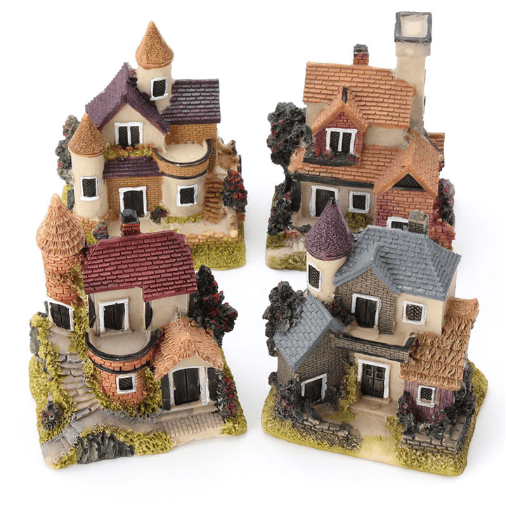 Dollhouse Miniature Kit Garden Dollhouse Micro Landscape DIY Mini Castle Model Toy Home Decoration Gift - MRSLM