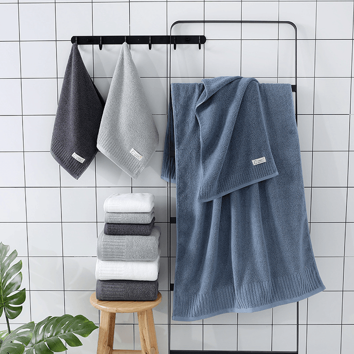 Bath Towel Face Towel Bath Sheets 100% Cotton Material Soft and Comfortable 70X140CM Four Colors - MRSLM