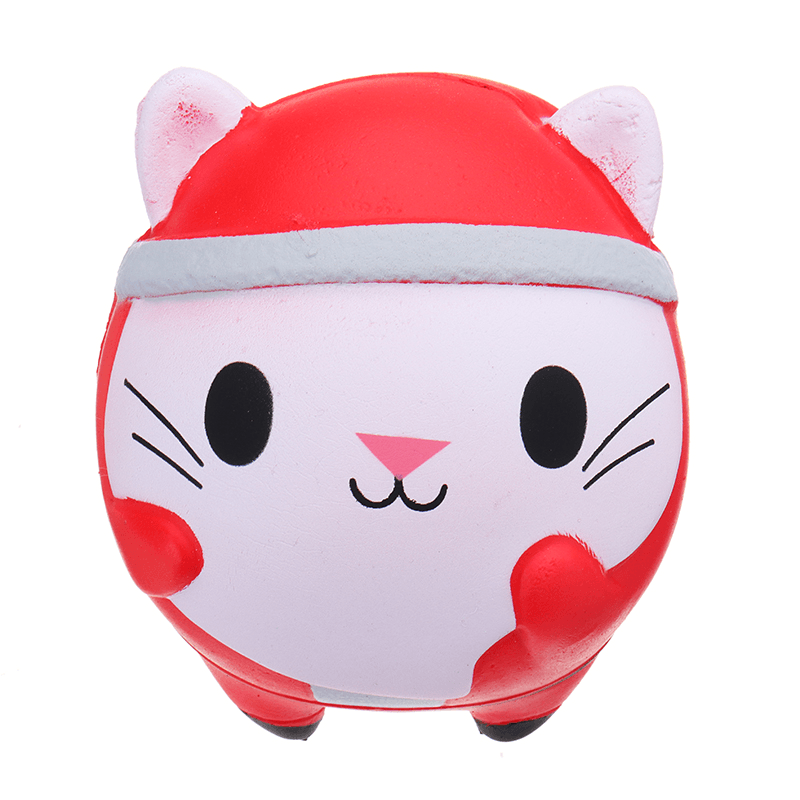 Chameleon Christmas Cat Doll Squishy 12X10X10Cm Slow Rising with Packaging Collection Gift Soft Toy - MRSLM