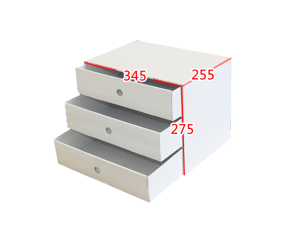 A4 Paper Desktop Storage Box Office File Storage Organizer Storage Cabinet Multi-Layer Drawer Organizer Environmental Storage Box - MRSLM