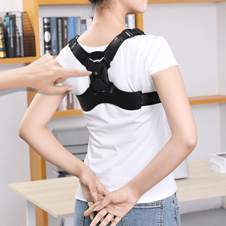 KALOAD Adjustable Smart Back Posture Corrector Back Support Belt Training Belt Correction Spine for Adult Kids - MRSLM