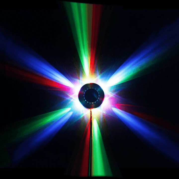 Mini 48LED 5W RGB Sunflower Laser Projector Lighting Disco Stage Light Bar DJ Sound Background Wall Light Christmas Party Lamp - MRSLM