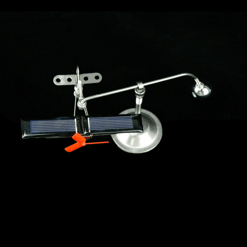 Metal Solar Powered Plan Aircraft Model Aircraft Model Solar Power Collection Toy Teaching Aid Science Toys - MRSLM